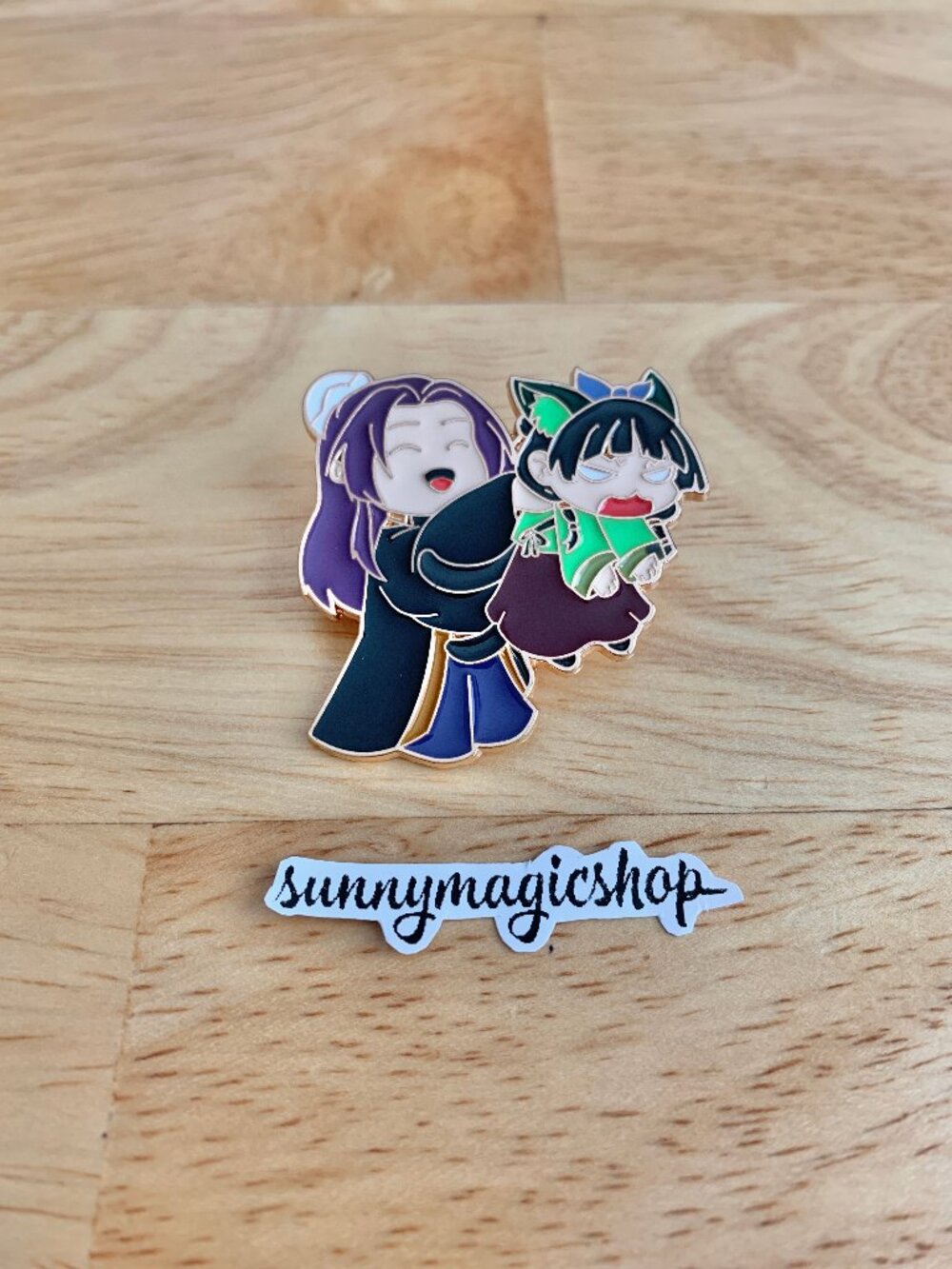 The Apothecary Diaries Anime Pretty Chibi Cute Enamel Pin Maomao Mad Jinshi Happ